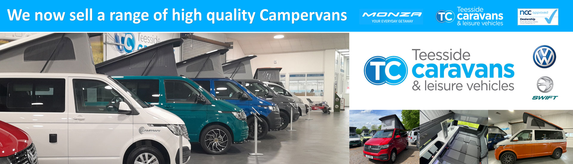 Campervans for sell 2023 at Teeside Caravans