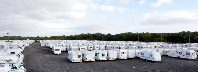 Caravan secure storage at Teesside Caravans